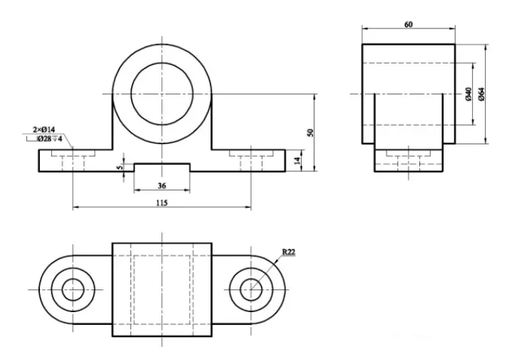 精密機(jī)械加工帶你了解正確的機(jī)械視圖：三視圖
